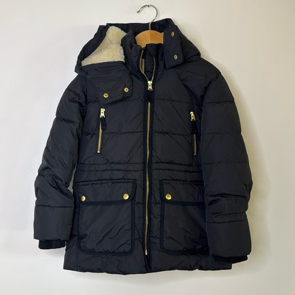 Crewcuts Other - Crew Cuts Long Black Puffer Coat Girls Size M with PrimaLoft
